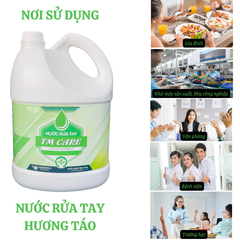  Hai thùng nước rửa tay TMCARE hương táo - 6 can 3.8Kgs 