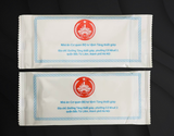 


																	 Khăn vải ướt màng OPP in logo NHÀ ĂN CƠ QUAN BỘ TƯ LỆNH 