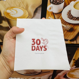 


																	 Khăn giấy ăn in logo 30DAYS 