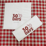 


																	 Khăn giấy ăn in logo 30DAYS 