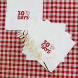 


																	 Khăn giấy ăn in logo 30DAYS 