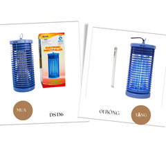  Mua 01 đèn bắt muỗi Đại Sinh DS-D6 tặng 01 bóng đèn 