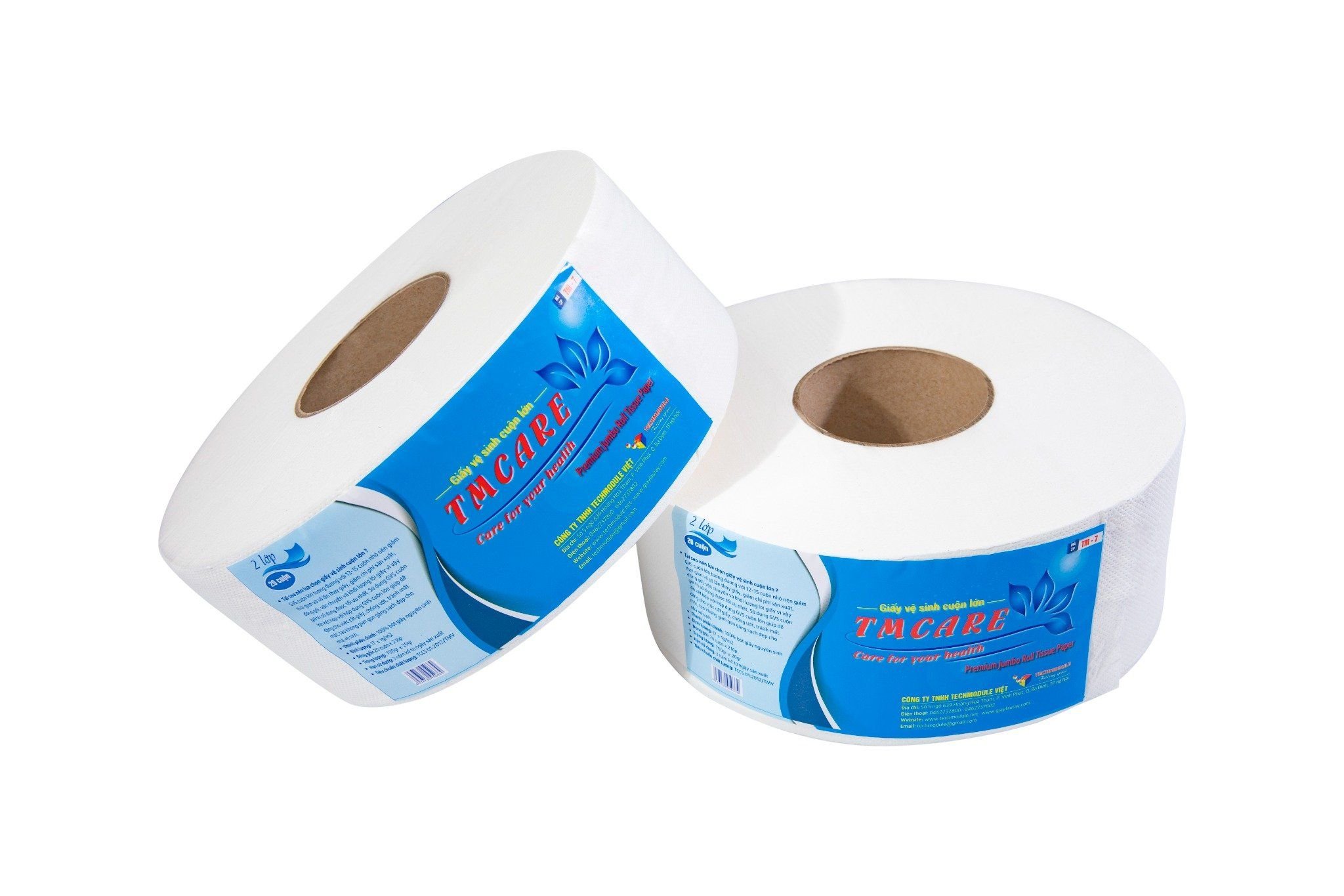 Giấy vệ sinh cuộn lớn hãng TMCARE mã TM (Tan trong nước) 