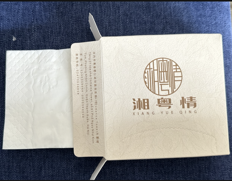Khăn giấy hộp in logo thương hiệu theo yêu cầu