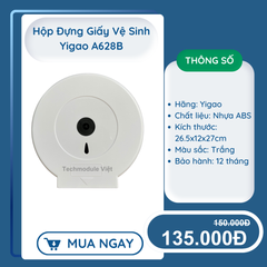  Hộp Đựng Giấy Vệ Sinh Cuộn Lớn Gắn Tường Hãng YIGAO Mã SP YG-618,YG-628 