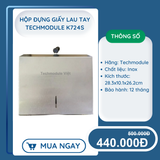 


																	 Hộp đựng giấy lau tay hãng TECHMODULE cao cấp mã TM-A724S 