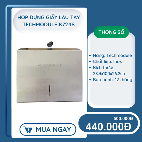 Hộp đựng giấy lau tay hãng TECHMODULE cao cấp mã TM-A724S
