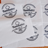 


																	 Khăn giấy ăn in logo BAMIBATEE 