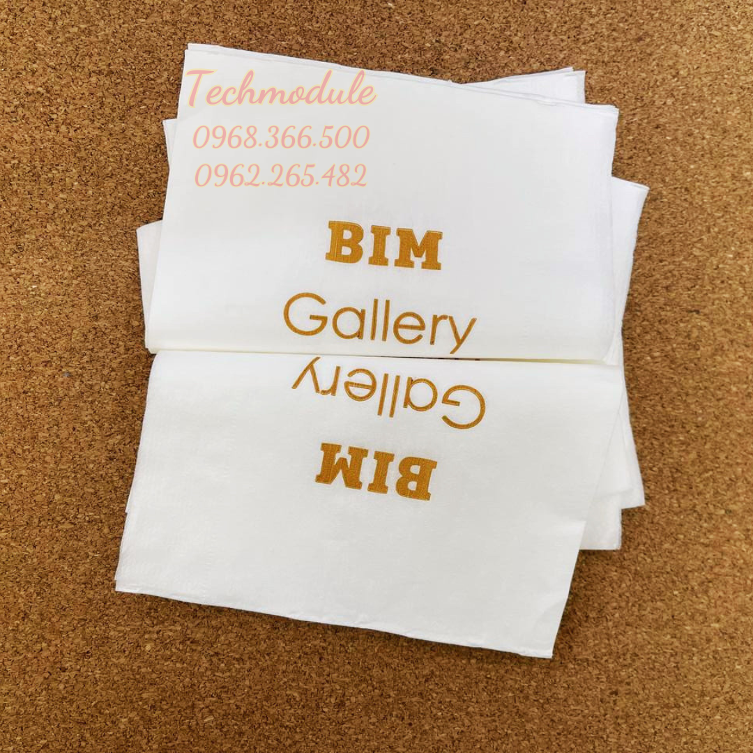 Khăn giấy ăn in logo BIM GALLERY 