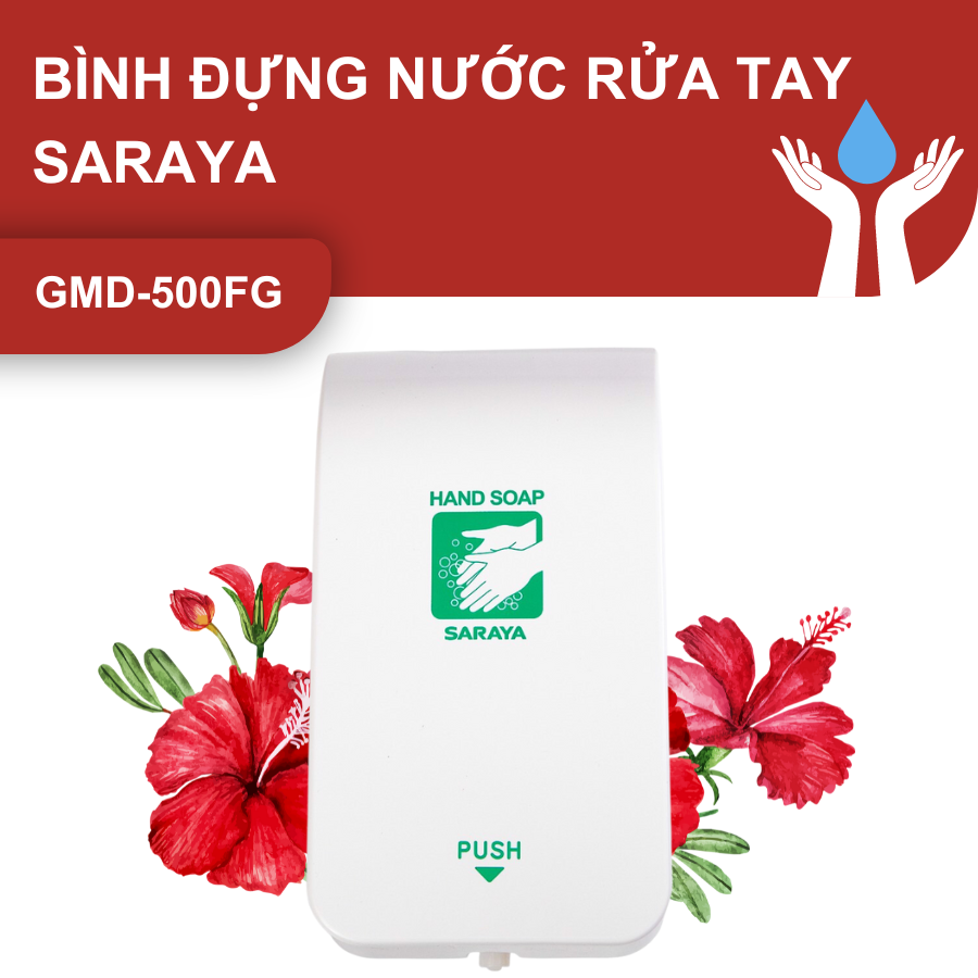 Bình đựng nước rửa tay hãng SARAYA NHẬT BẢN mã GMD-500FG