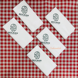 


																	 Khăn giấy ăn in logo BULSAN 