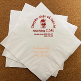 


																	 Khăn giấy ăn in logo Nhà Hàng C.DẬU 