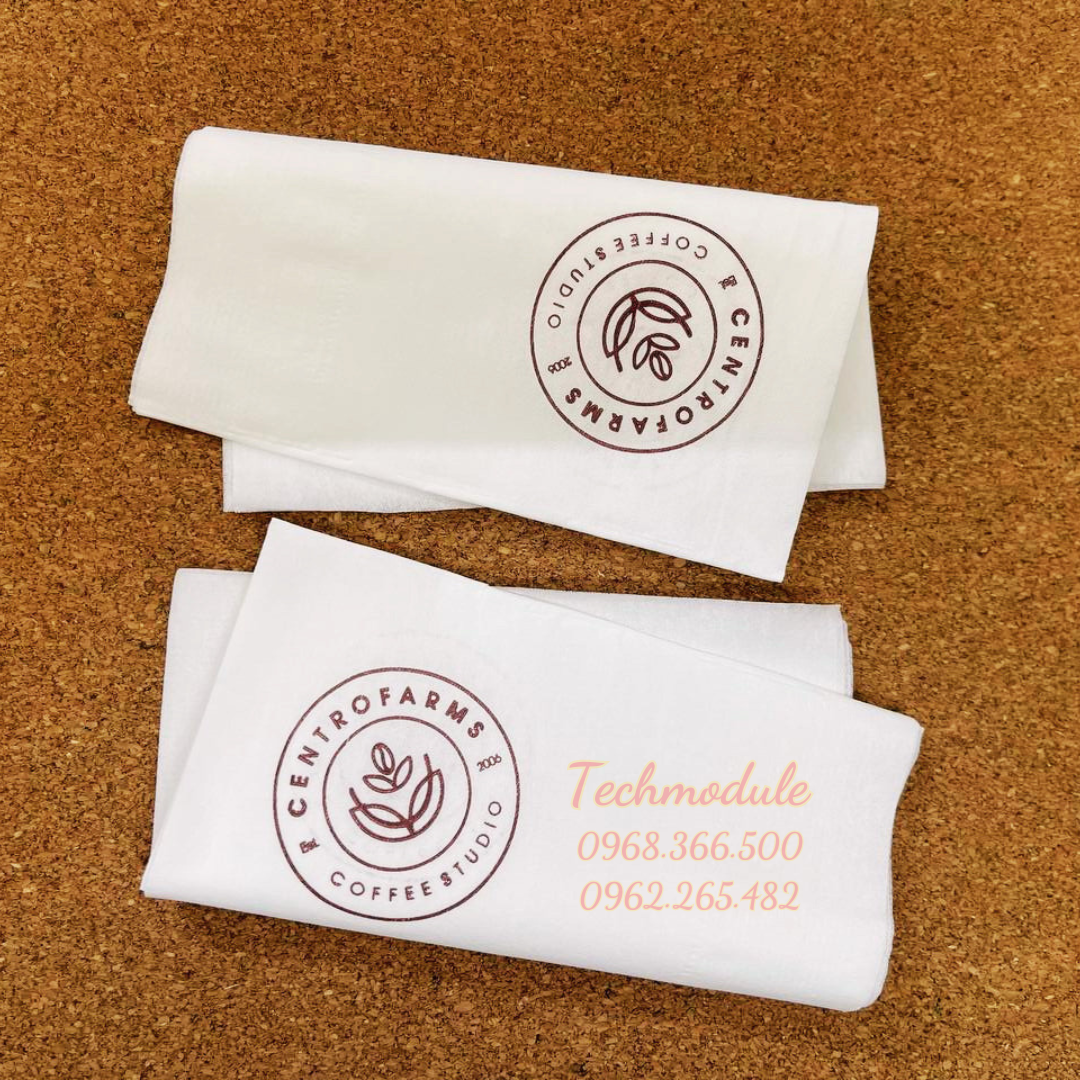  Khăn giấy ăn in logo CENTRO FARMS 