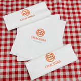 


																	 Khăn giấy ăn in logo CHACUIBA 