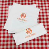 


																	 Khăn giấy ăn in logo CHACUIBA 