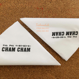 


																	 Khăn giấy ăn in logo CHAM CHAM 
