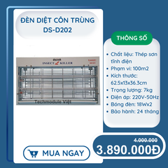  Đèn diệt côn trùng hãng ĐẠI SINH mã DS-D202 