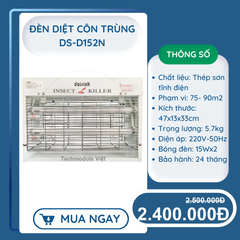  Đèn diệt côn trùng hãng ĐẠI SINH mã DS-D152N 
