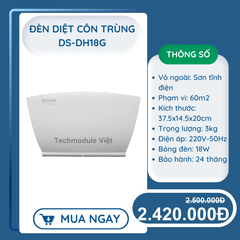 Đèn Diệt Côn Trùng DS-DH18G 