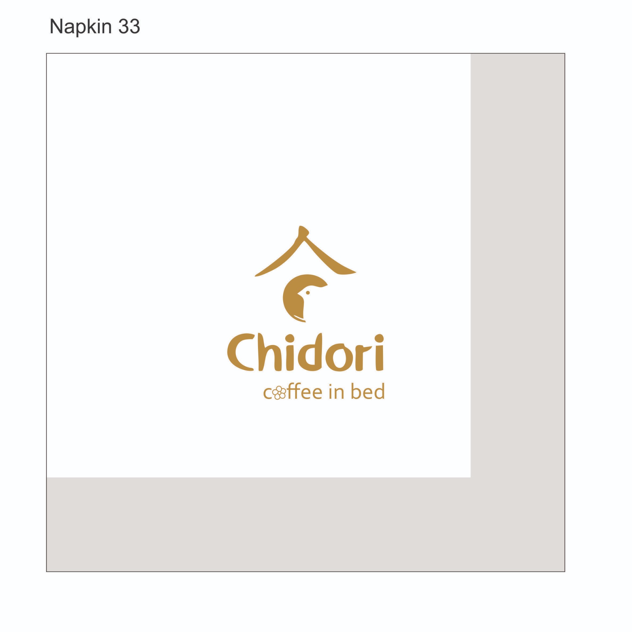 Khăn giấy ăn in logo CHIDORI