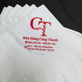 


																	 Khăn giấy ăn in logo NHÀ HÀNG CÔNG THANH 