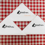 


																	 Khăn giấy ăn in logo DAO SPA 
