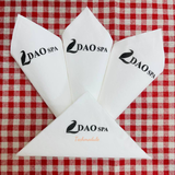 


																	 Khăn giấy ăn in logo DAO SPA 