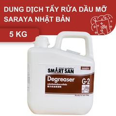  Dung dịch tẩy rửa dầu mỡ hãng SARAYA NHẬT BẢN mã G-2 5Kg 