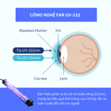 


																	 Đèn UV diệt khuẩn, khử trùng bước sóng 222 nm Dr.Air FELIX-222 