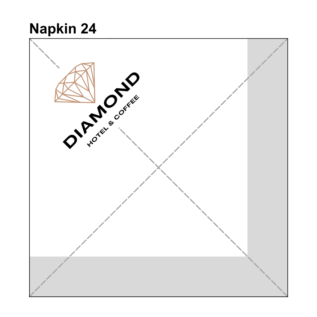 


																																														 Khăn giấy ăn in logo DIAMOND 
