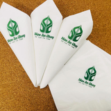 


																	 Khăn giấy ăn in logo DIỆU ÂN CHAY 