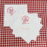 


																	 Khăn giấy ăn in logo ĐỔI GIÓ QUÁN 