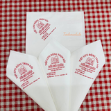 


																	 Khăn giấy ăn in logo ĐỔI GIÓ QUÁN 