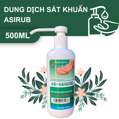 Dung dịch sát khuẩn tay nhanh hãng ASIRUB mã ASIRUB500ML Gel 500ml