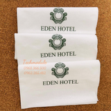 


																	 Khăn giấy ăn in logo EDEN HOTEL 