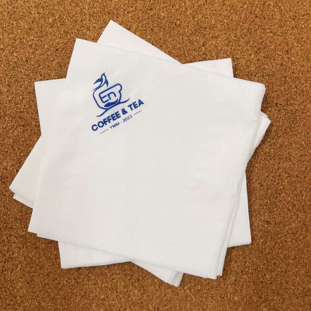  Khăn giấy ăn in logo COFEE & TEA 