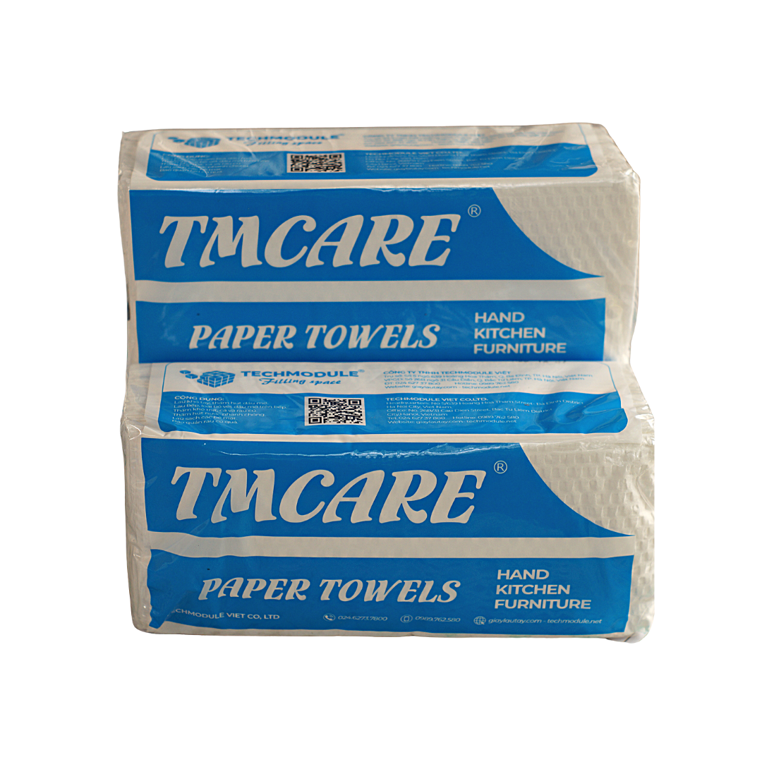  Khăn giấy lau đa năng TMCARE kích thước 22x21cm 100 tờ/gói 