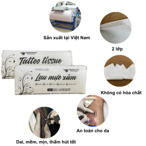 Khăn giấy lau mực XĂM TATTOO TECHMODULE