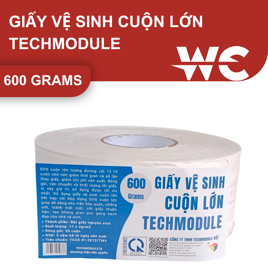 Giấy vệ sinh cuộn lớn hãng Techmodule mã TMLN-PRE