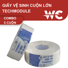 [COMBO- 5 CUỘN] Giấy vệ sinh cuộn lớn hãng Techmodule mã TM-JTR-TECHMODULE-BLUE-700 3 lớp