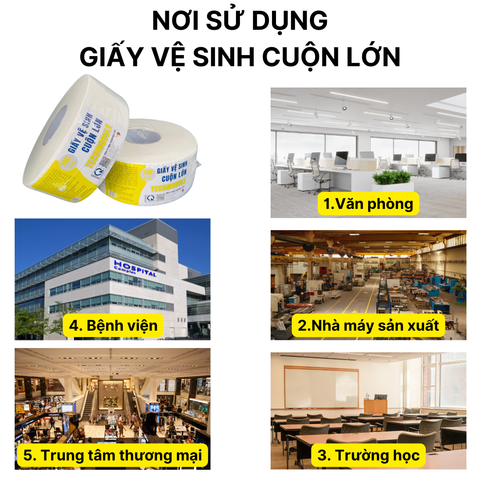 Giấy vệ sinh cuộn lớn TECHMODULE