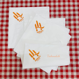 


																	 Khăn giấy ăn in logo HALEY 