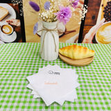 


																	 Khăn giấy ăn in logo HAPPY CAFE 