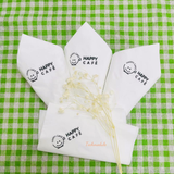 


																	 Khăn giấy ăn in logo HAPPY CAFE 