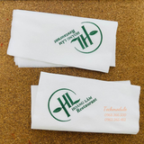 


																	 Khăn giấy ăn in logo Hoàng Lâm 