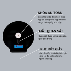  Hộp đựng giấy vệ sinh cuộn lớn mã TMCD-8008B 