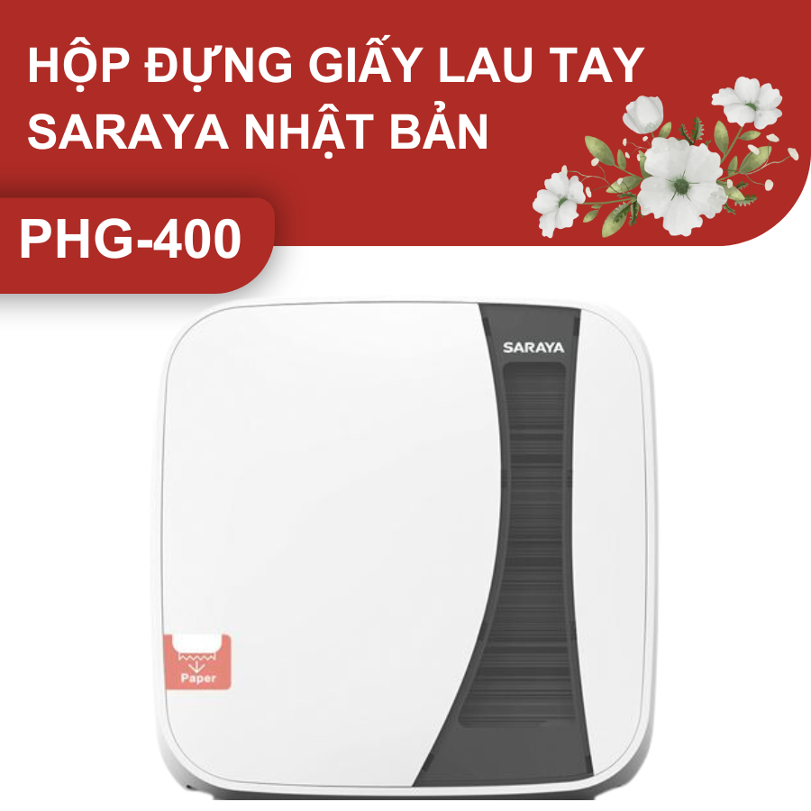 Hộp đựng giấy lau tay hãng SARAYA NHẬT BẢN mã PHG-400