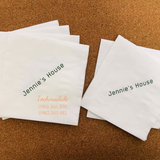 


																	 Khăn giấy ăn in logo Jennie's House 