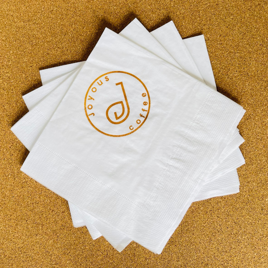  Khăn giấy ăn in logo JOYOUS 