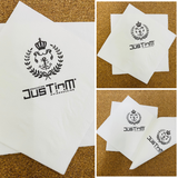


																	 Khăn giấy ăn in logo JusT.in.M 